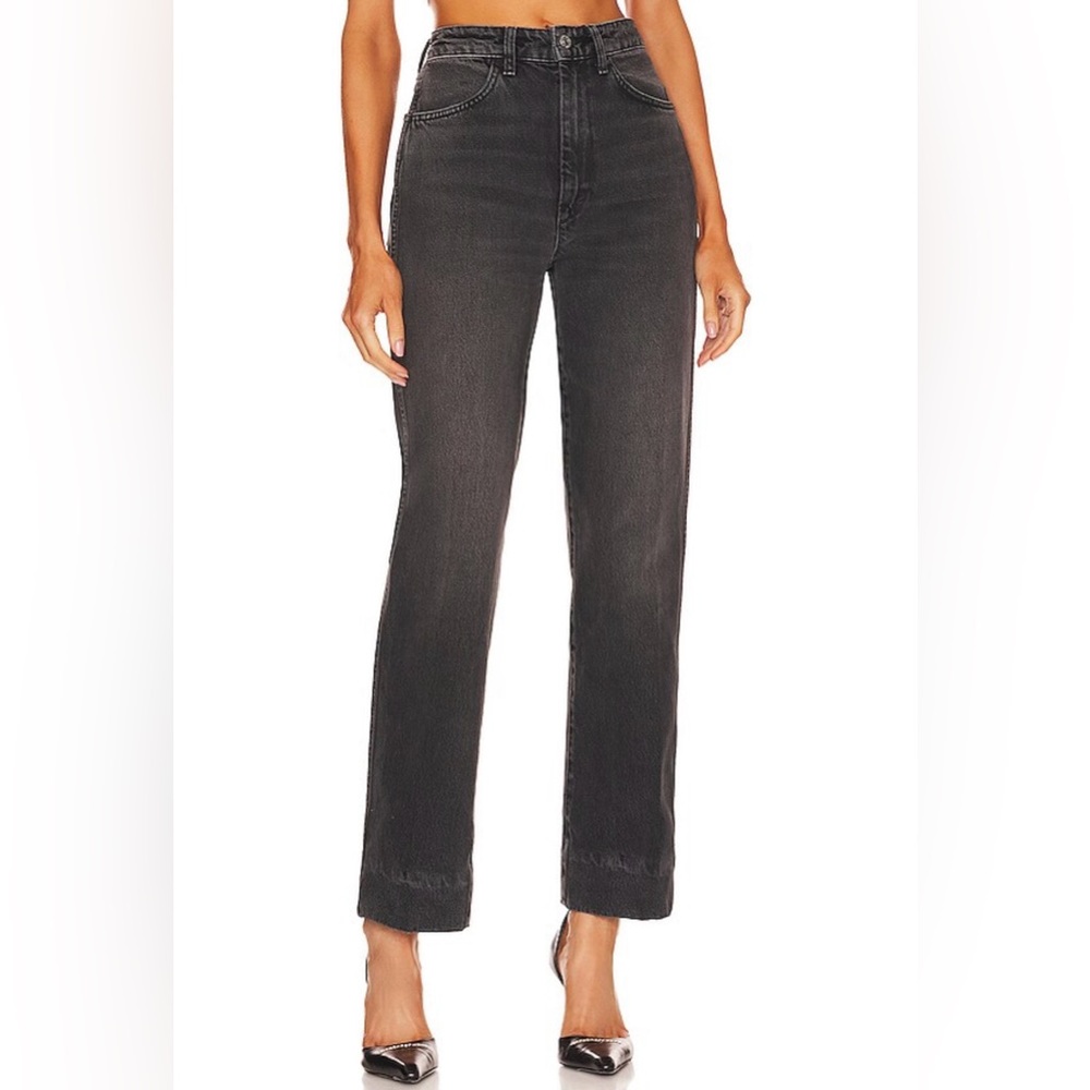 REDONE 70's Originals Cigarette Jeans in Black Sea Women's Denim Jeans Size 24